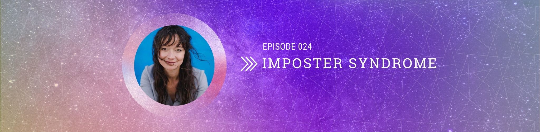 purple banner for imposter syndrome